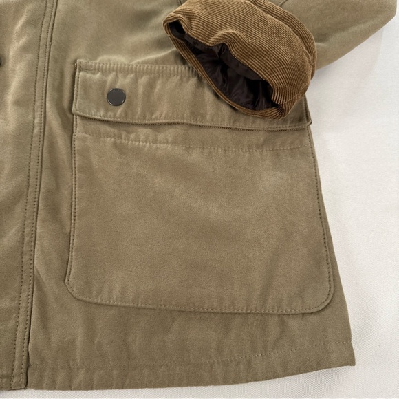 CQR Barn Jacket Mens XS Barn Coat Workwear Corduroy Collar Lined Pockets Outdoor - Picture 5 of 13